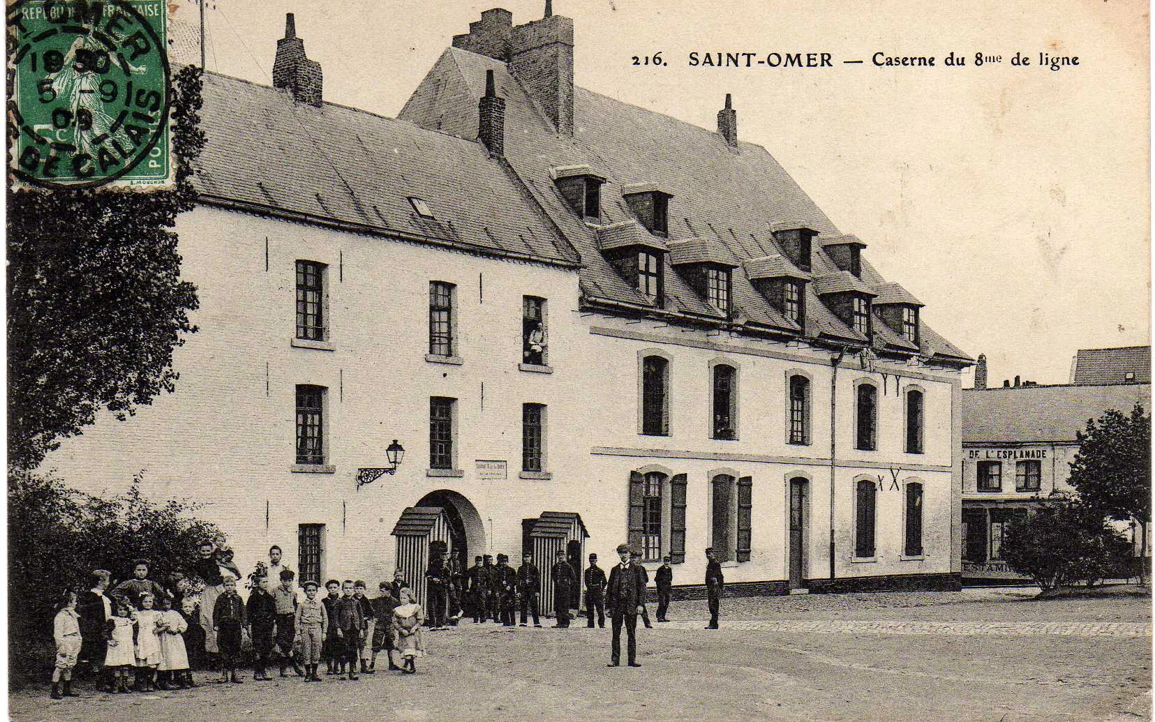 (c)- Caserne du 8éme de Ligne