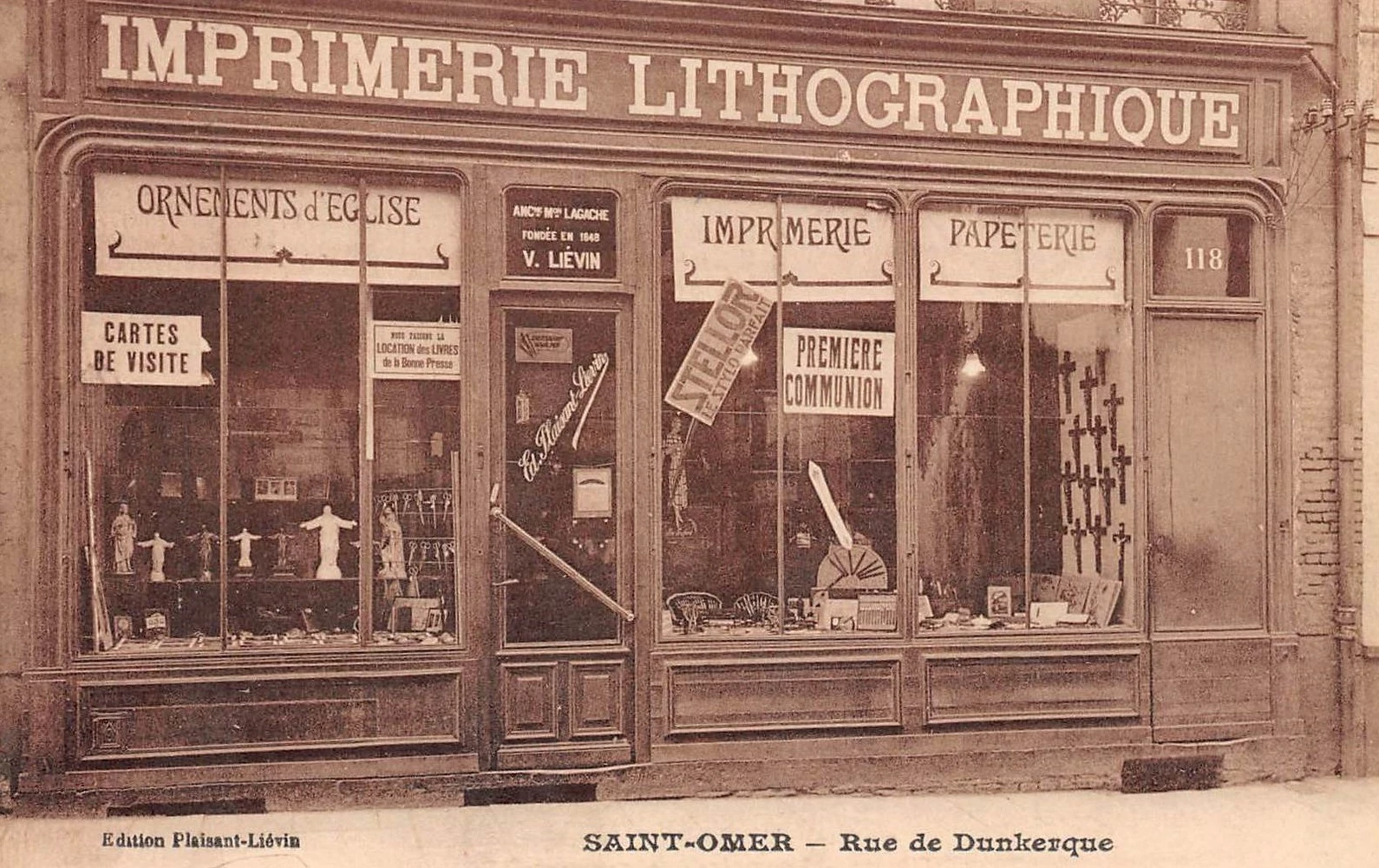 Façade d'une imprimerie